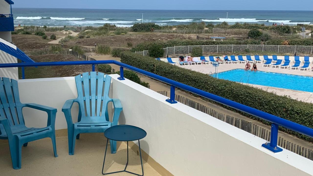 Bleu Marine Vue Ocean, 2 Chambres, Terrasse 30M2, Parking Privatif Et Piscine En Ete Lacanau Exteriör bild